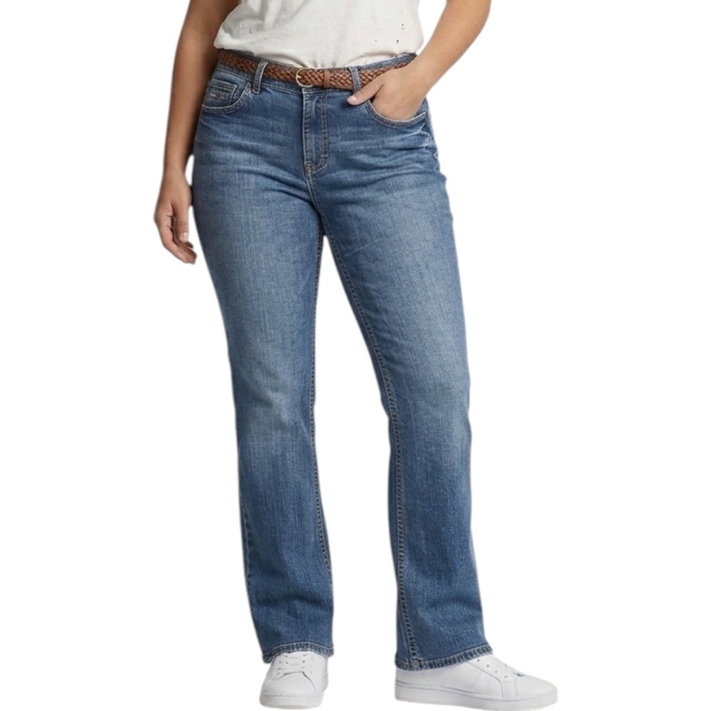 TOMMY HILFIGER American Hope Bootcut Jeans sz 12 High Rise Denim Y2K Classic